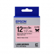  Original Epson LK-4PBK C53S654031 DirectLabel-Etiketten schwarz auf rosa 